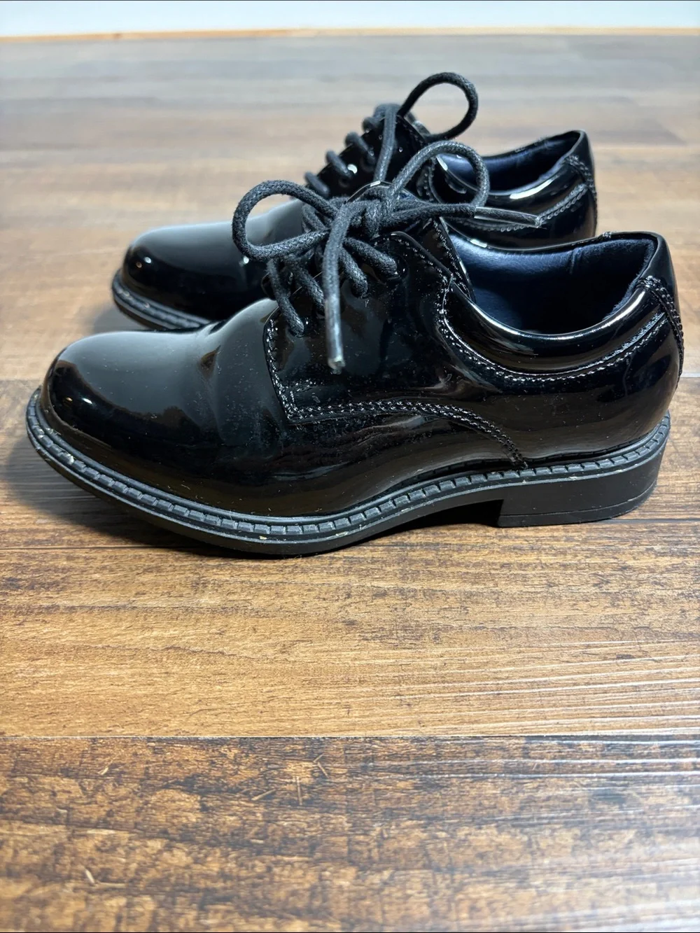 Bruno Marc Kids Black Patent Dress Shoes - Lace-Up